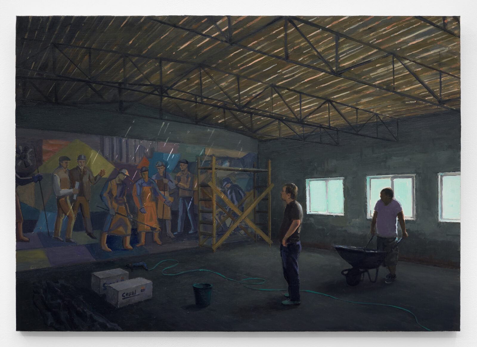 Şerban Savu
Steelworkers
2015
oil on board
47 × 66,5 cm